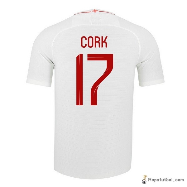 Camiseta Inglaterra Replica Primera Ropa Cork 2018 Blanco